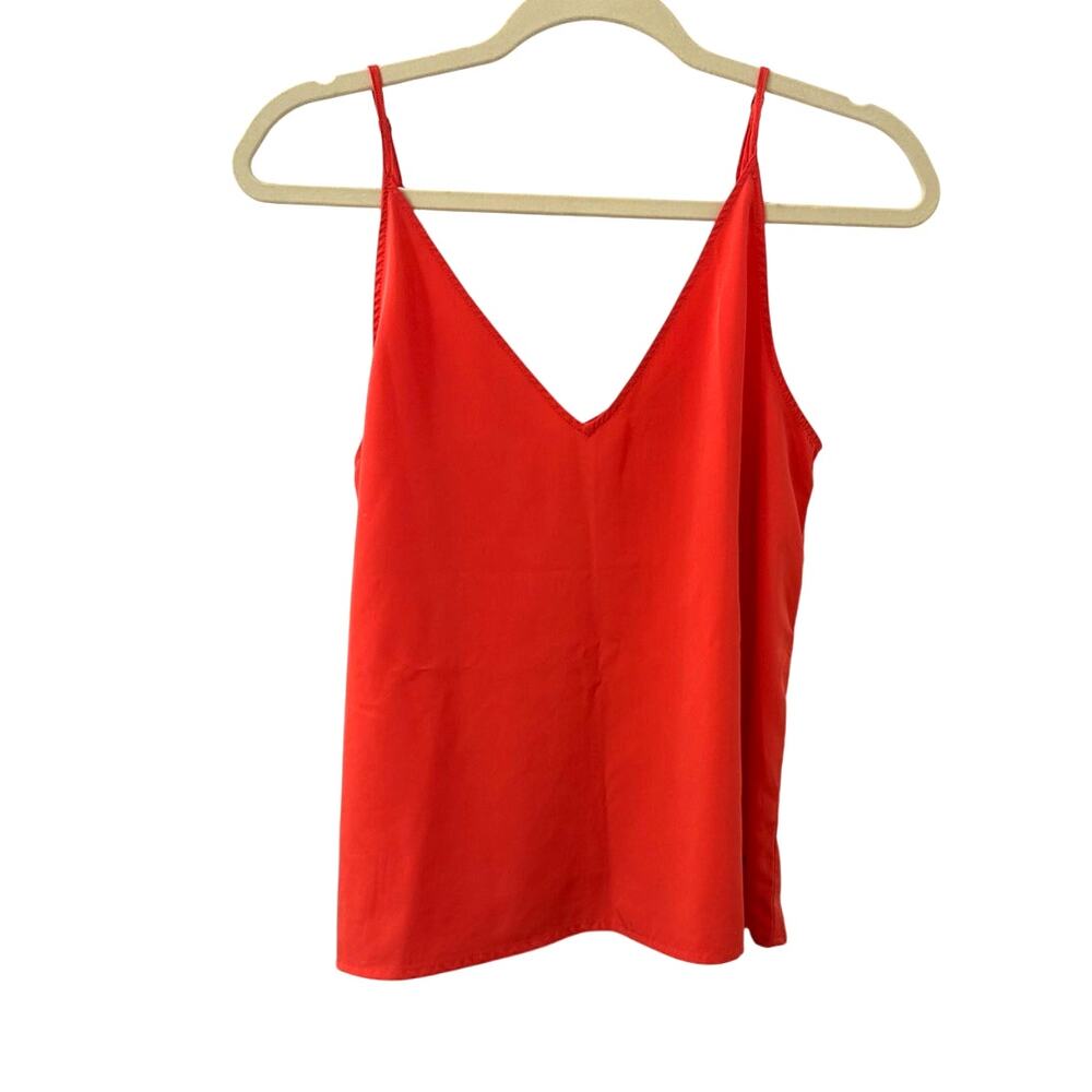Abercrombie & Fitch Red V-Neck Spaghetti Strap Tank